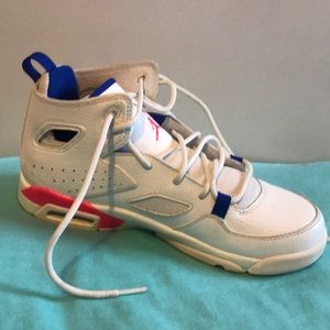 Jordan flight club ‘91 sneaker Pink white blue